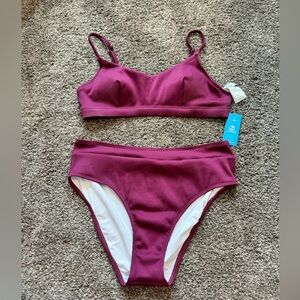 NWT Cupshe High Waisted Bikini Set